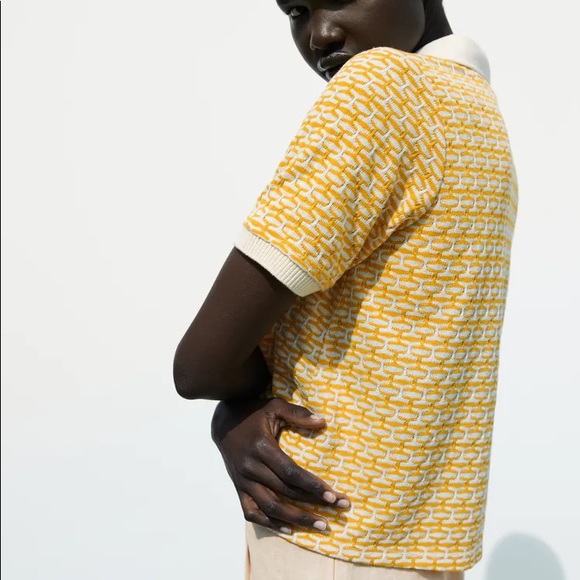 Zara knit polo shirt - Picture 2 of 8